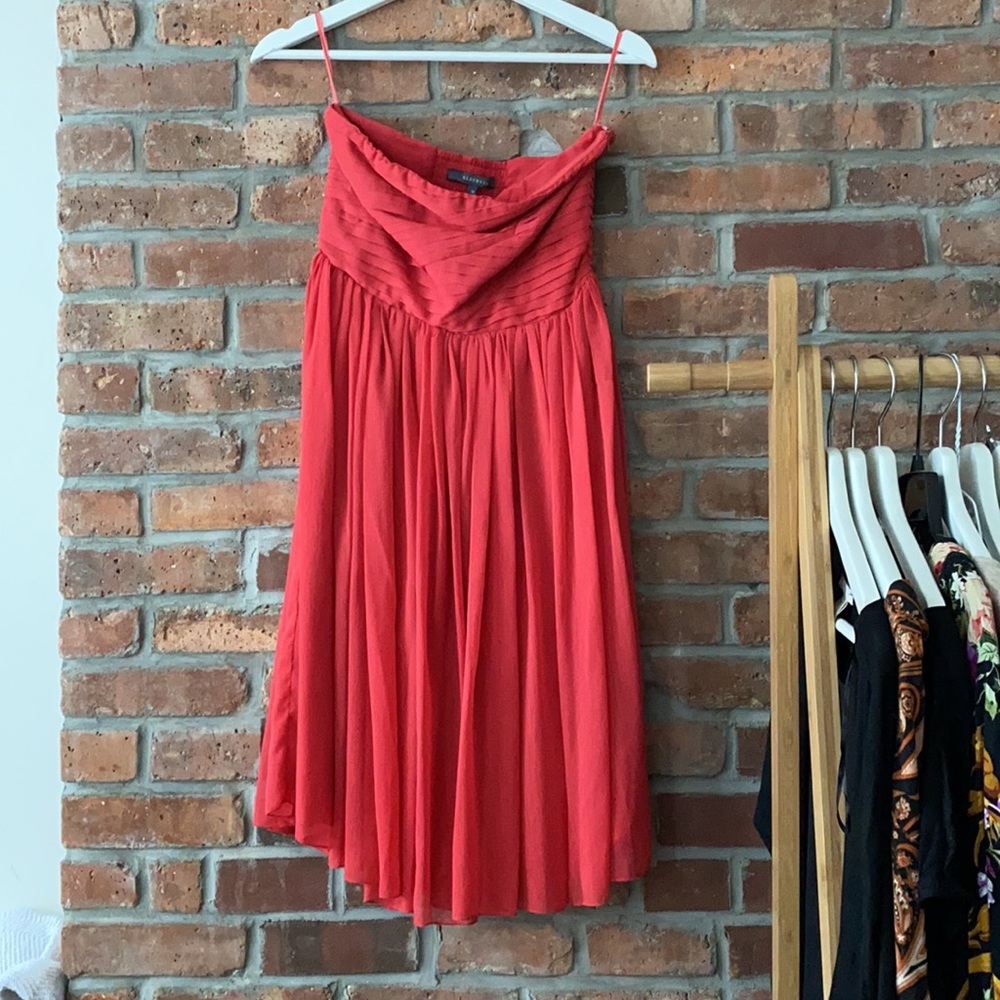 Reserved wedding guest dress. Bridesmaid.
